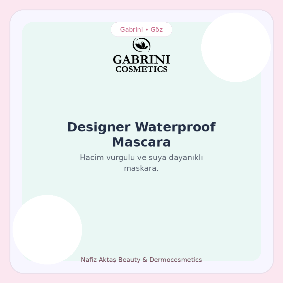 Designer Waterproof Mascara
