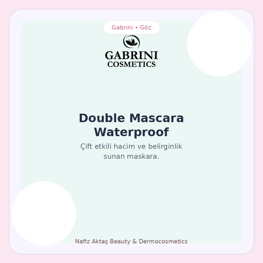 Double Mascara Waterproof