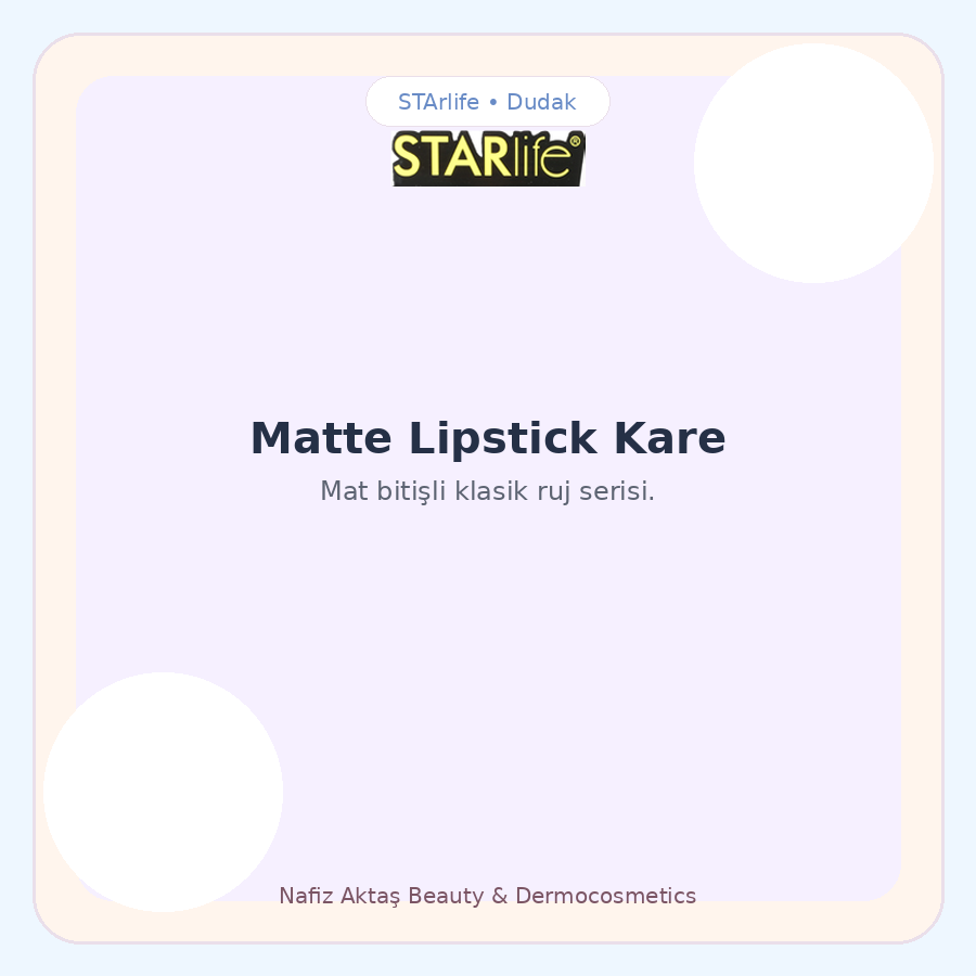 STArlife Matte Lipstick Kare